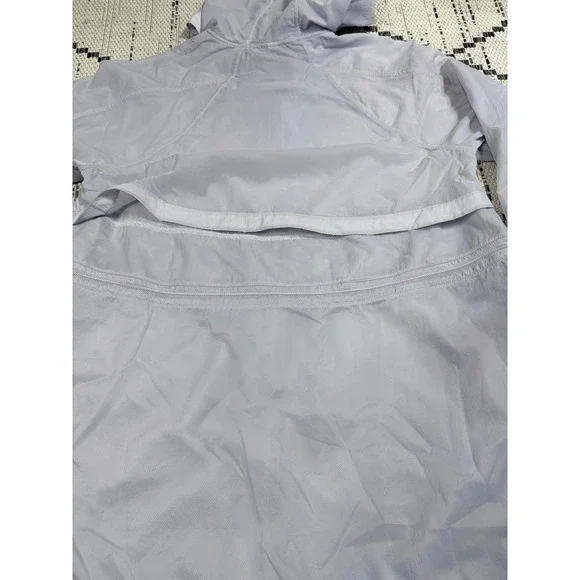 Lululemon‎ Clear Intention Jacket Women's Size 12 Hooded Windbreaker Lavender - Picture 13 of 14